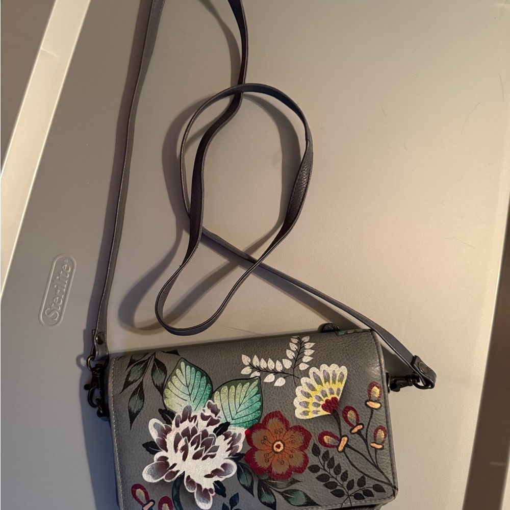 Anushka Gray Crossbody Bag